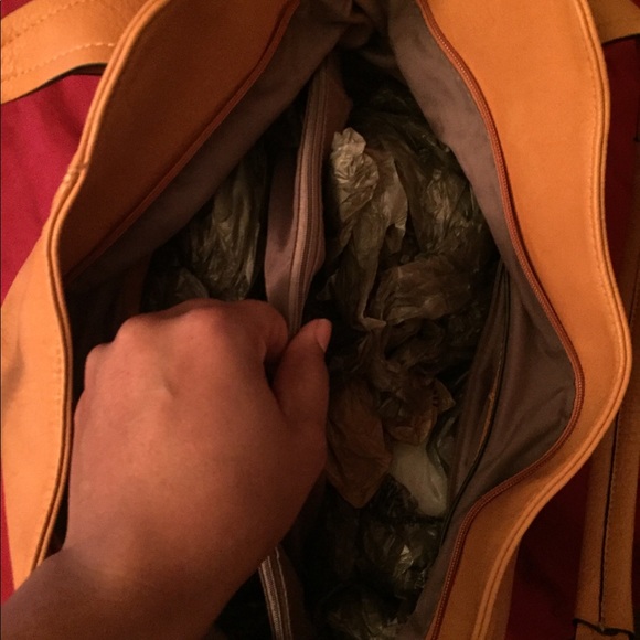 Mustard collar tote bag - Picture 4 of 4